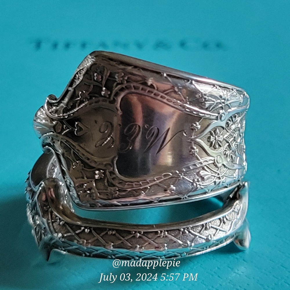 1872 Tiffany & Co. Persian Nut Pick Ring Sterling Silver Luxury Vintage #155 - Picture 11 of 15